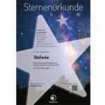 Sterntaufe Zertifikat Stern klein