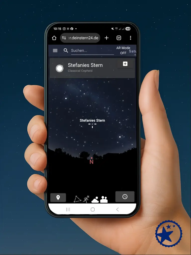 Sternregister AR deaktiviert